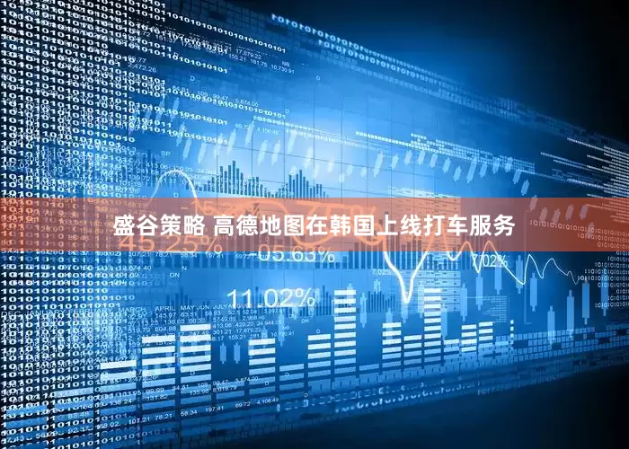 盛谷策略 高德地图在韩国上线打车服务