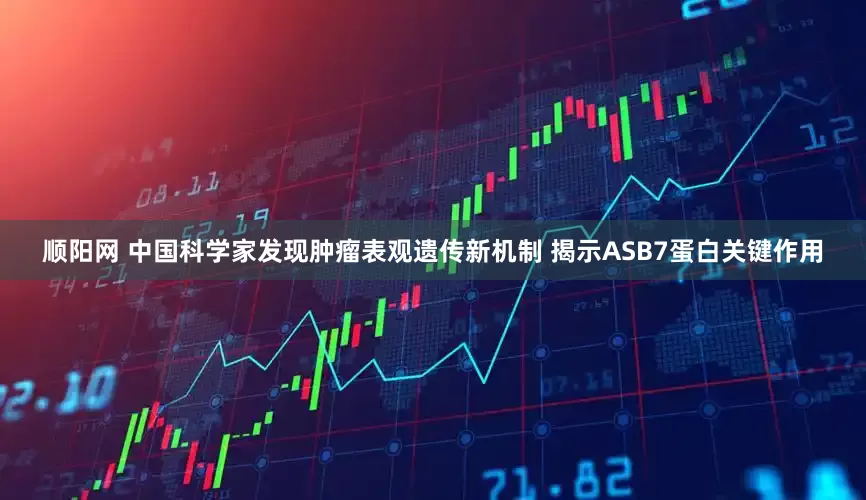 顺阳网 中国科学家发现肿瘤表观遗传新机制 揭示ASB7蛋白关键作用